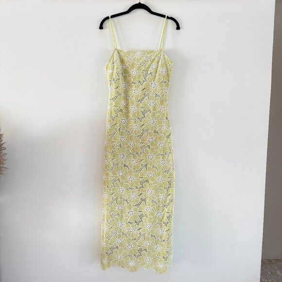 NWT Especia Pandurata Green Midi Dress Size small - Picture 3 of 13